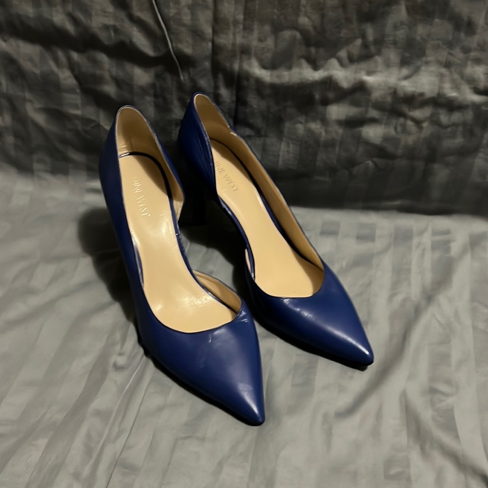 Blue Nine West Pumps Sz 10